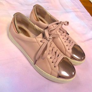 Michael Kors Chrome Pink Leather Sneakers